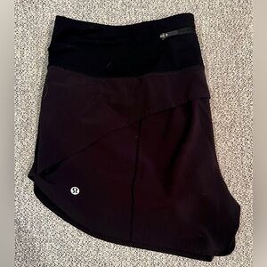 Lululemon Speed Up Shorts Size 12 Black